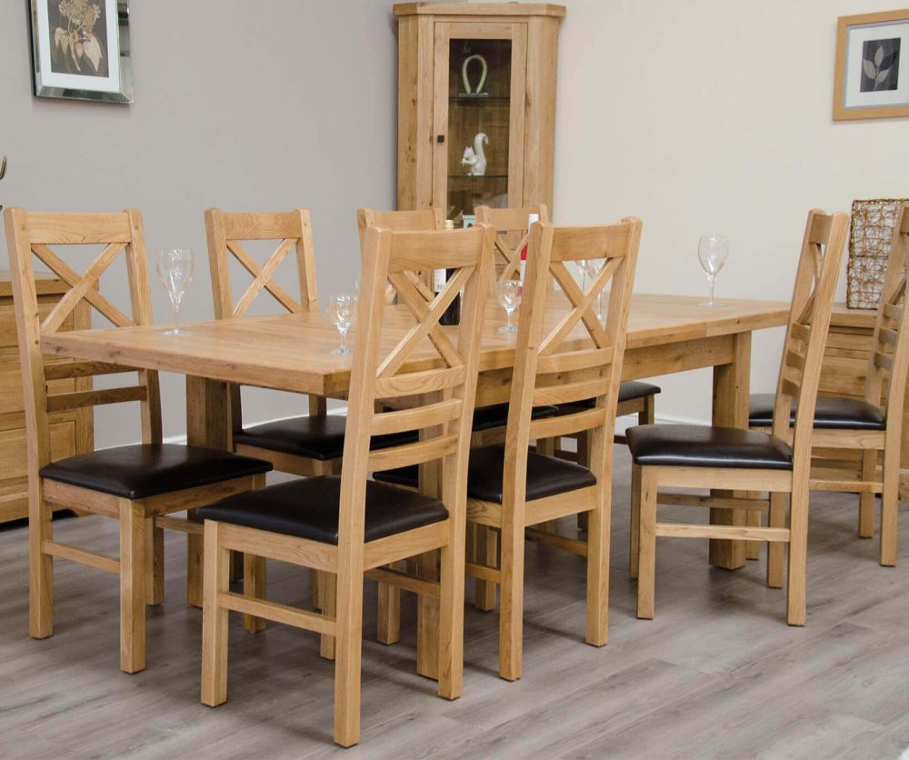Homestyle GB Deluxe Twin Leaf 150cm Small Extending Dining Table
