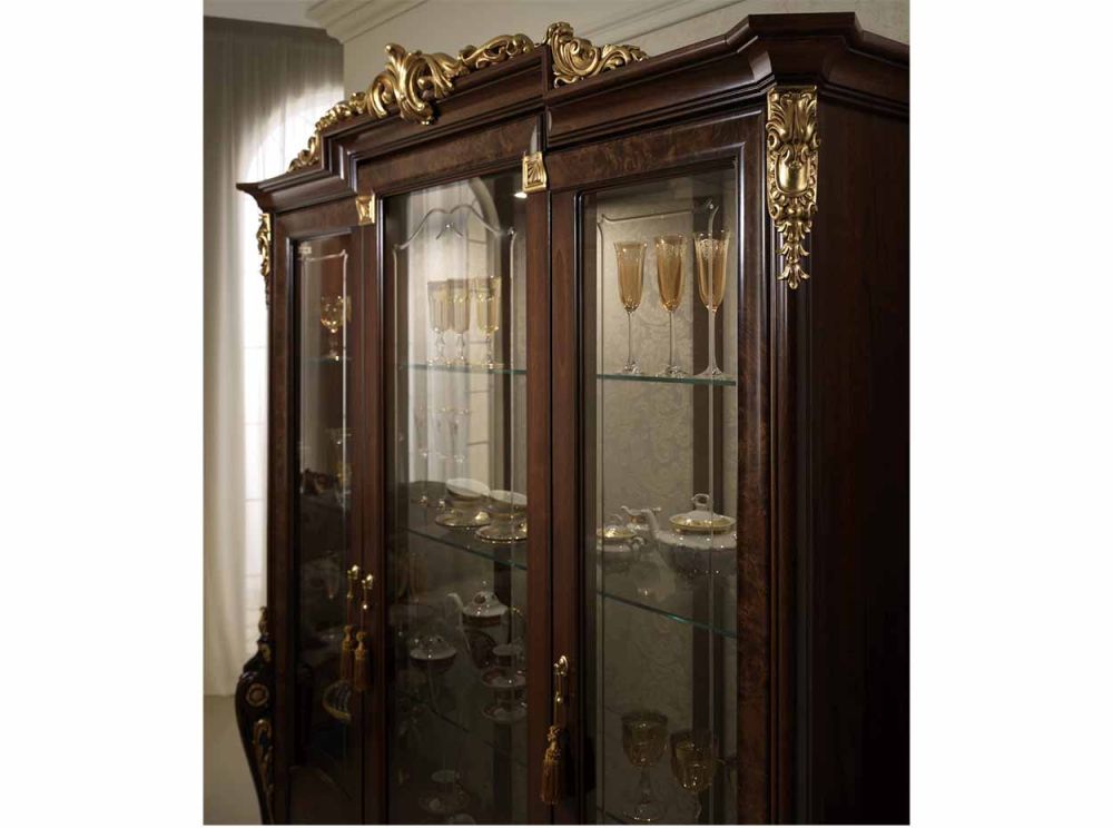 Arredoclassic Donatello Italian 3 Door Display Cabinet