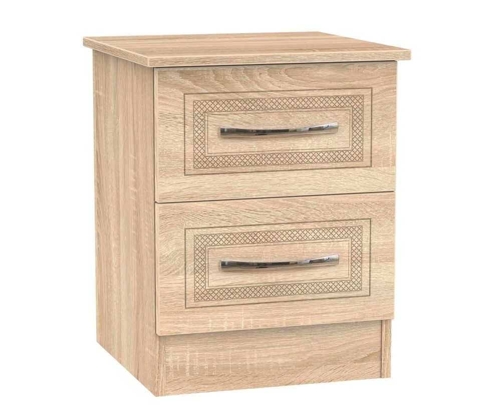 Welcome Furniture Dorset Bardolino Finish 2 Drawer Locker