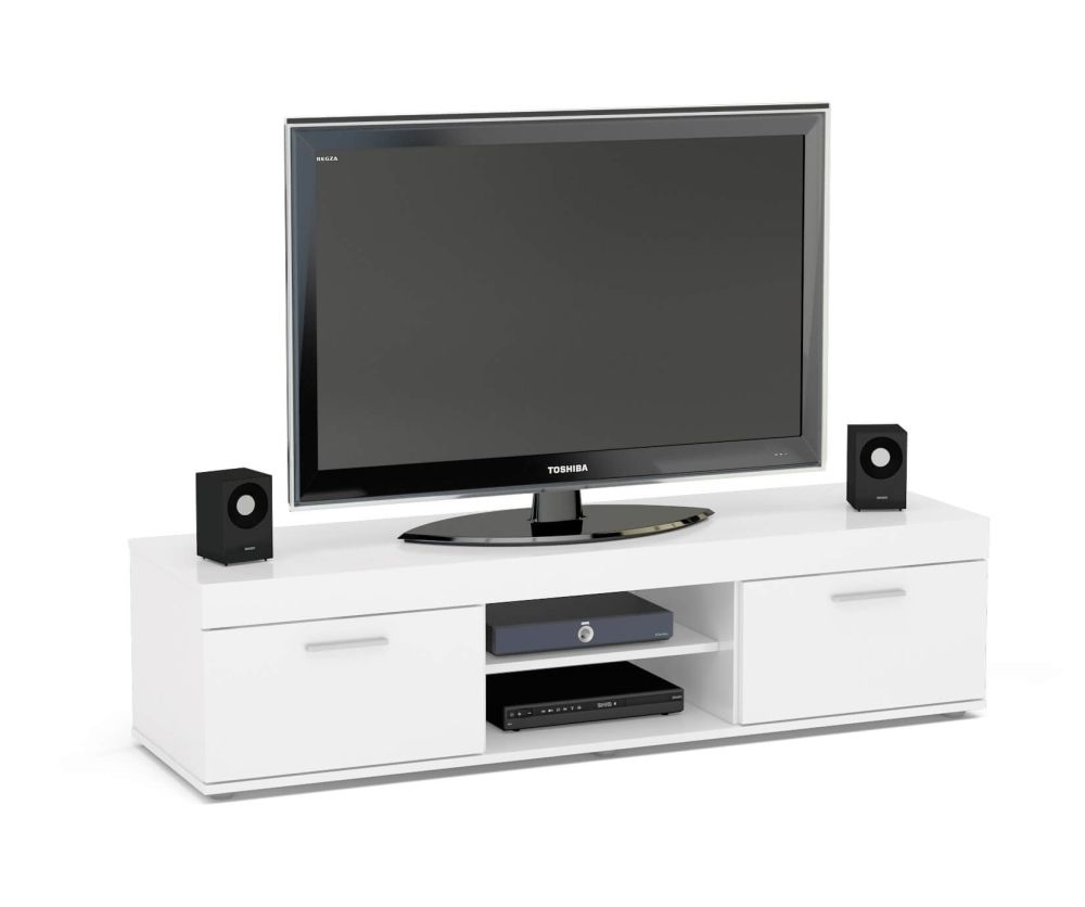 Birlea Furniture Edgeware Large White TV Unit