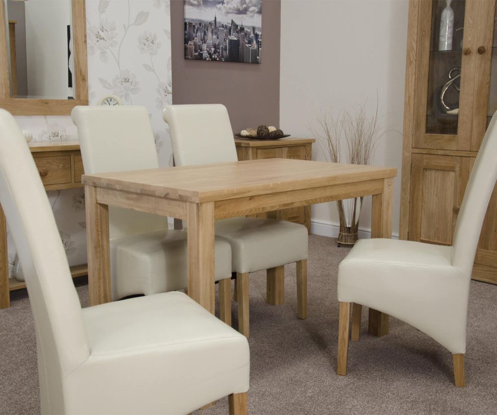 Homestyle GB Elegance Oak Small Fixed Top Dining Table