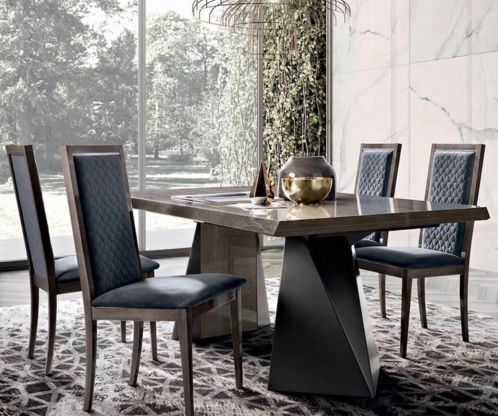 Camel Group Elite Silver Birch Tent Extending Dining Table with 6 Rombi Dining Chairs