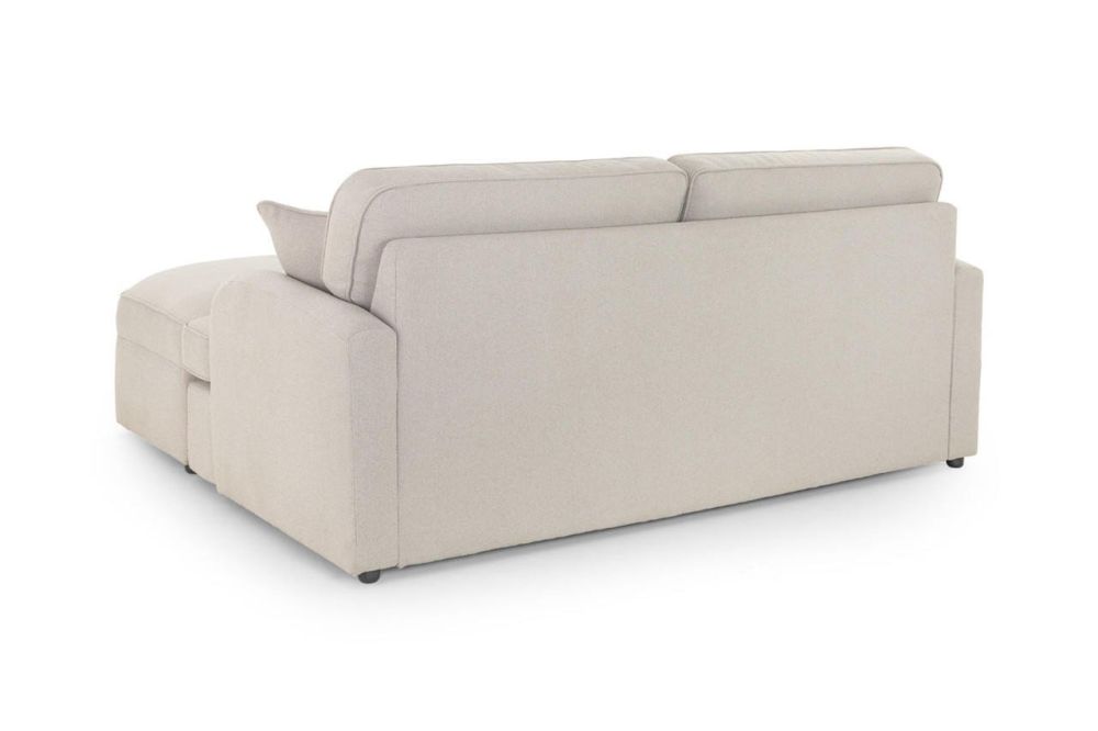 Kevin Beige Fabric 3 Seater Sofa Bed