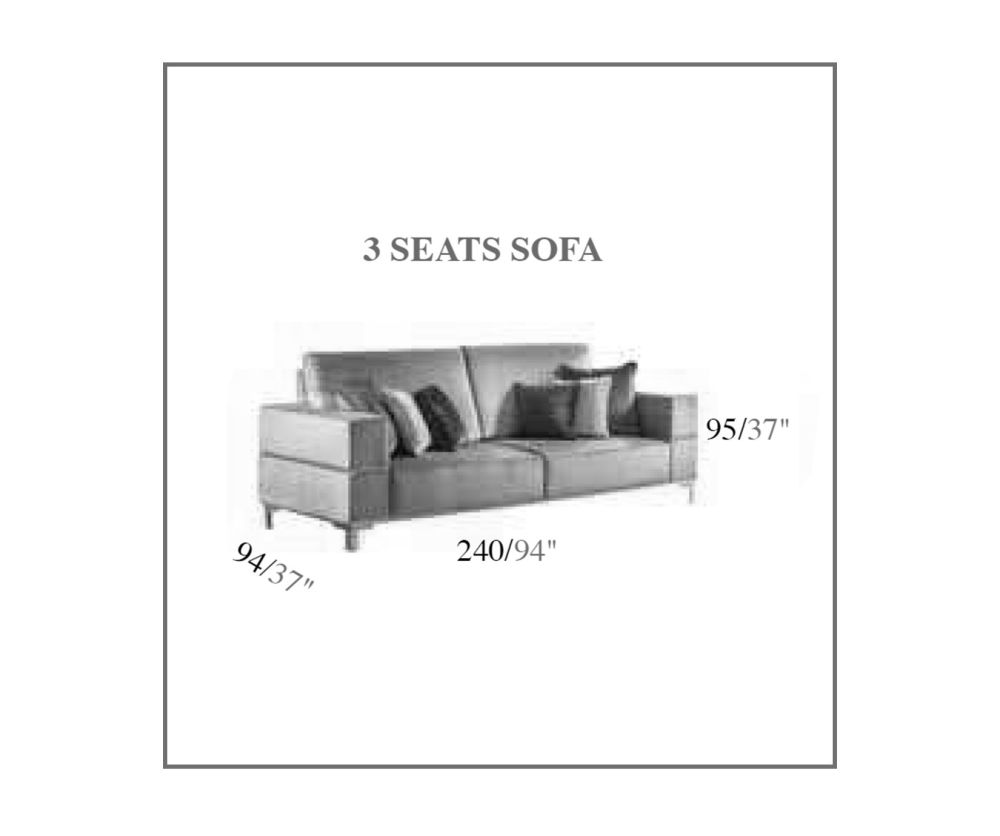 Arredoclassic Essenza Italian 3 Seater Sofa