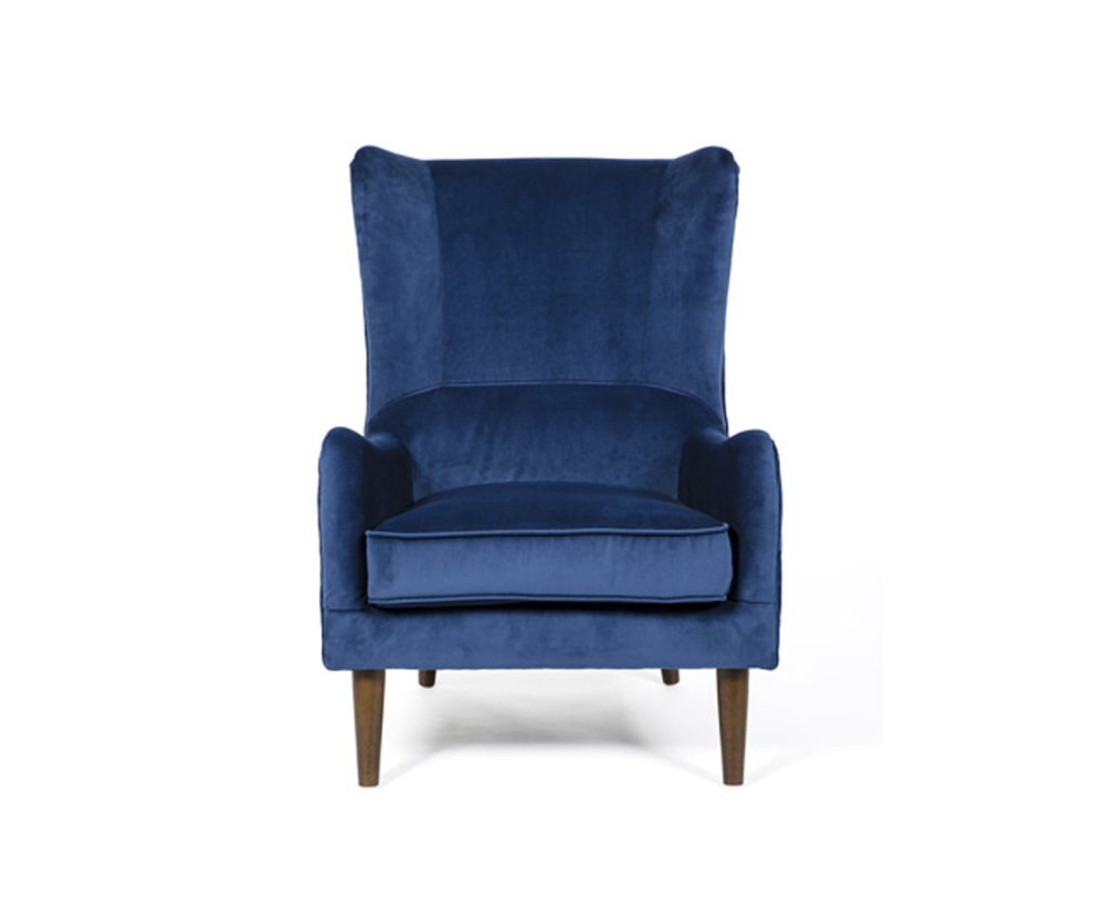 Furniture Link Freya Blue Fabric Accent Chair