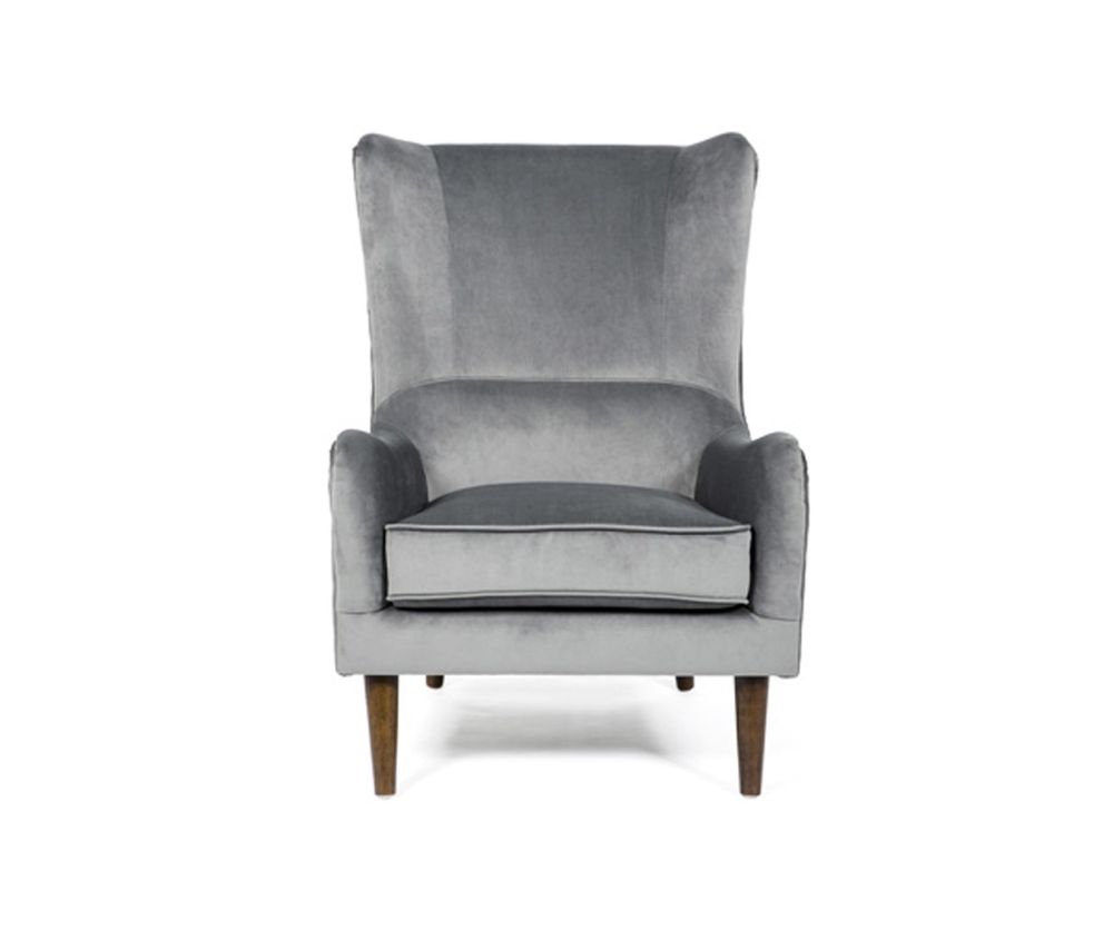 Furniture Link Freya Grey Fabric Accent Chair