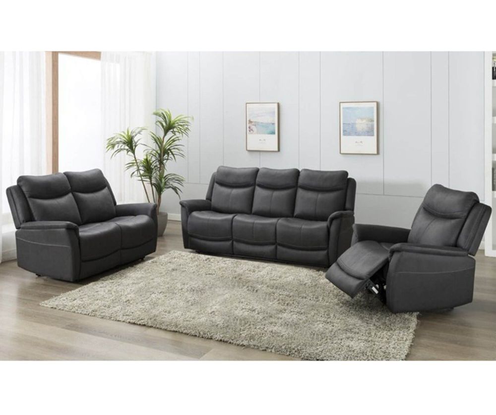 Furniture Link Arizona Slate Fabric 3+2+1 Sofa Set