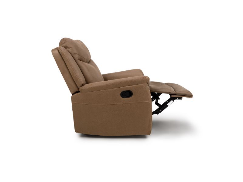Furniture Link Arizona Caramel Fabric Electric Recliner Armchair