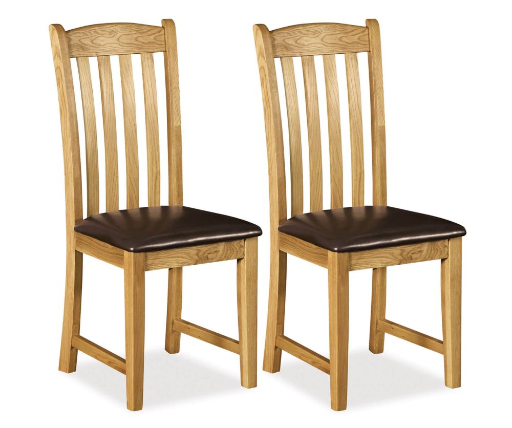 Global Home Salisbury Dining Chair with PU Seat in Pair