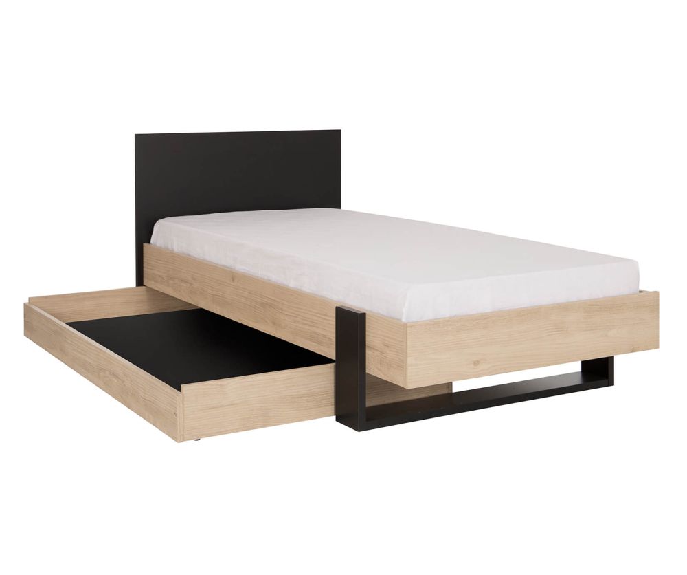 Gami Duplex Natural Chestnut Bed Frame