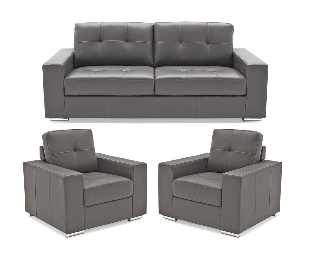 Vida Living Gemona Grey 3+1+1 Sofa Set 