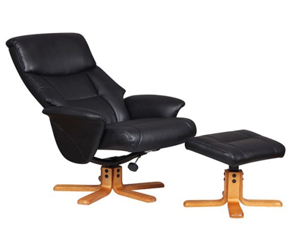 GFA Marseille Faux Leather Swivel Recliner Chair