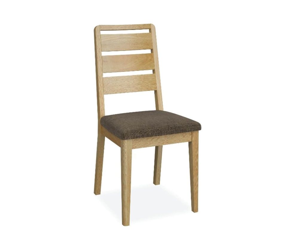 Global Home Bath Oak Rectangular Extending Dining Set with 6 Ladder Back Chairs - 150cm-200cm