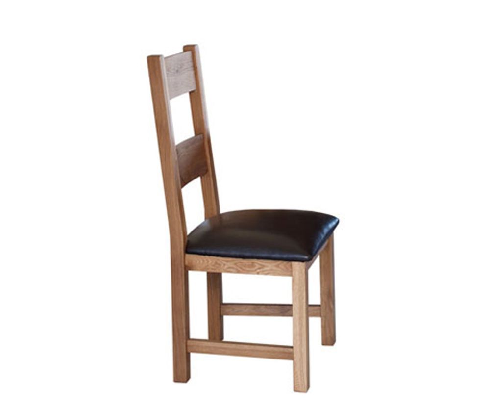Furniture Link Hampshire Solid Oak Padded Dining Chair