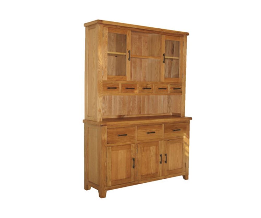Furniture Link Hampshire Solid Oak Large Sideboard Hutch only