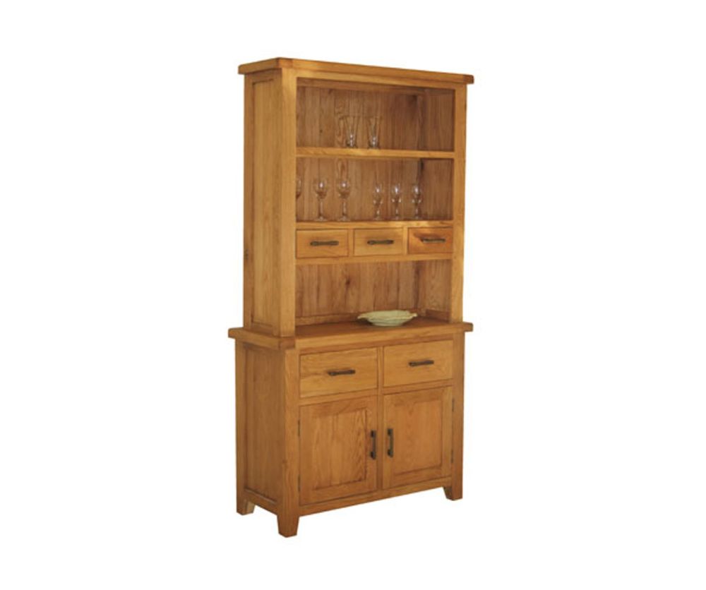Furniture Link Hampshire Solid Oak Small Sideboard Hutch only