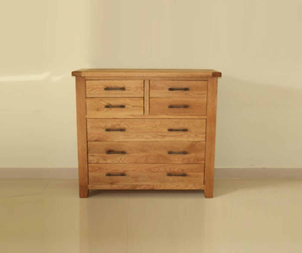 Furniture Link Hampshire Solid Oak 3+4 Drawer Chest