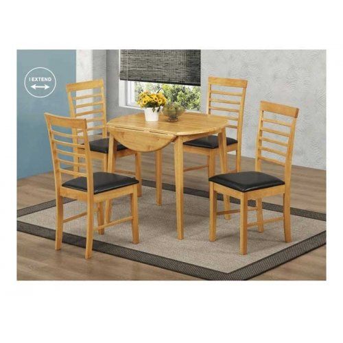 Annaghmore Hanover Round Drop Leaf Dining Table with 4 Chairs