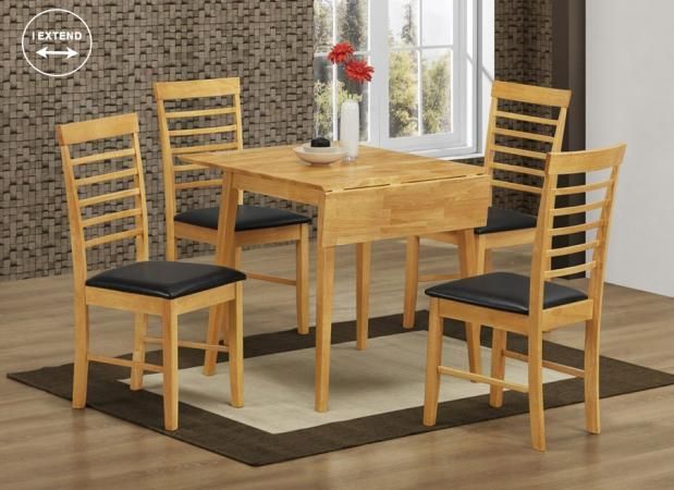 Annaghmore Hanover Square Drop Leaf Dining Table with 2 Dining Chairs