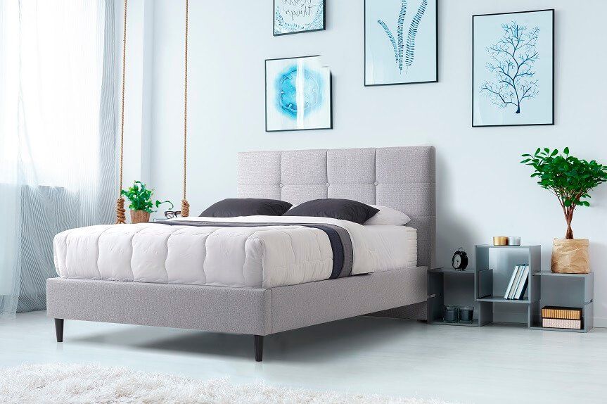 Furniture Link Harry Grey Fabric Ottoman Bed