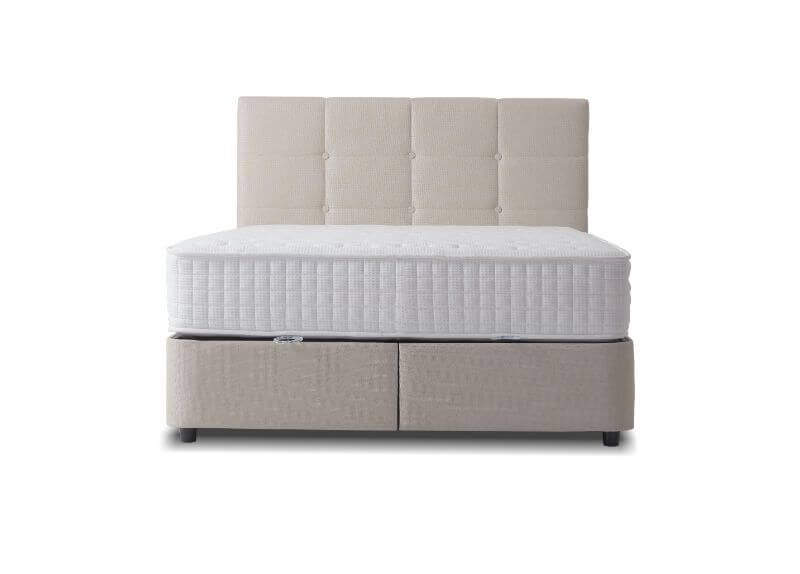Furniture Link Harry Linen Fabric Ottoman Bed