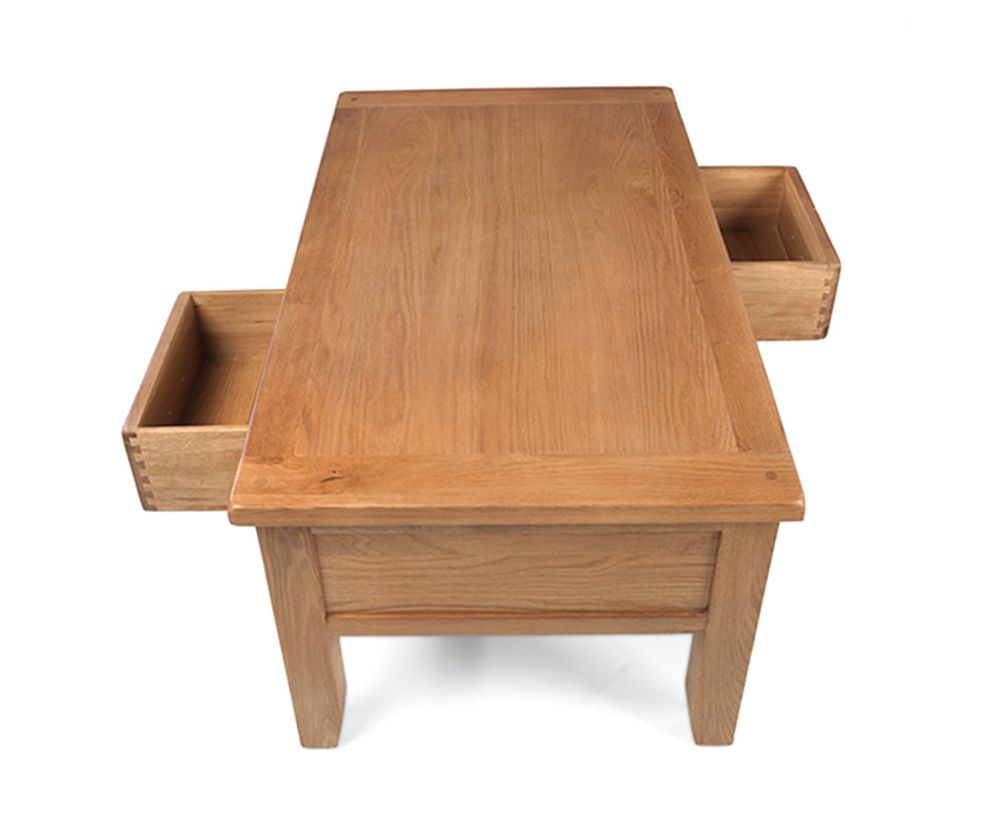 Heritance Cherboux Oak Coffee Table with Drawer