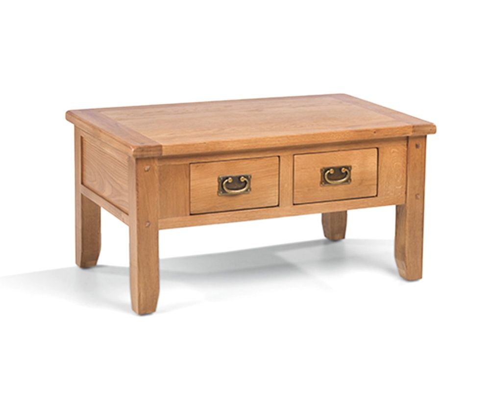 Heritance Cherboux Oak Small Coffee Table with Drawer