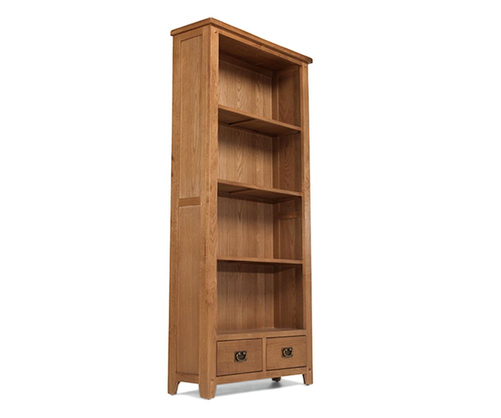 Heritance Cherboux Oak Tall Bookcase with Drawers
