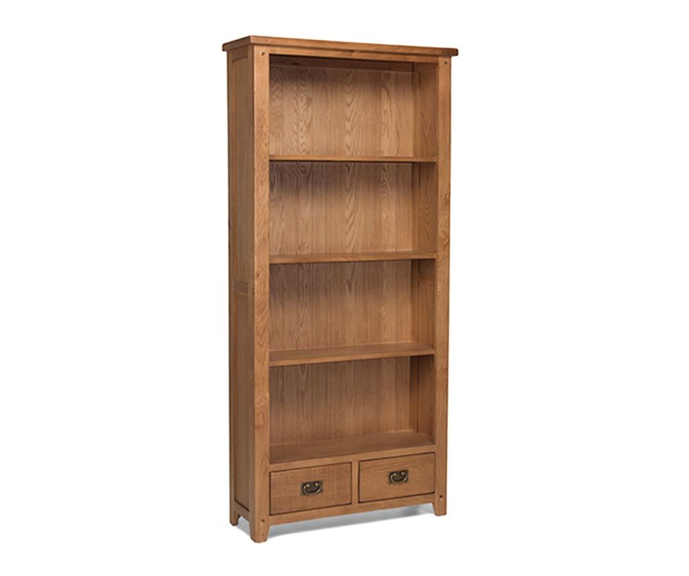Heritance Cherboux Oak Tall Bookcase with Drawers