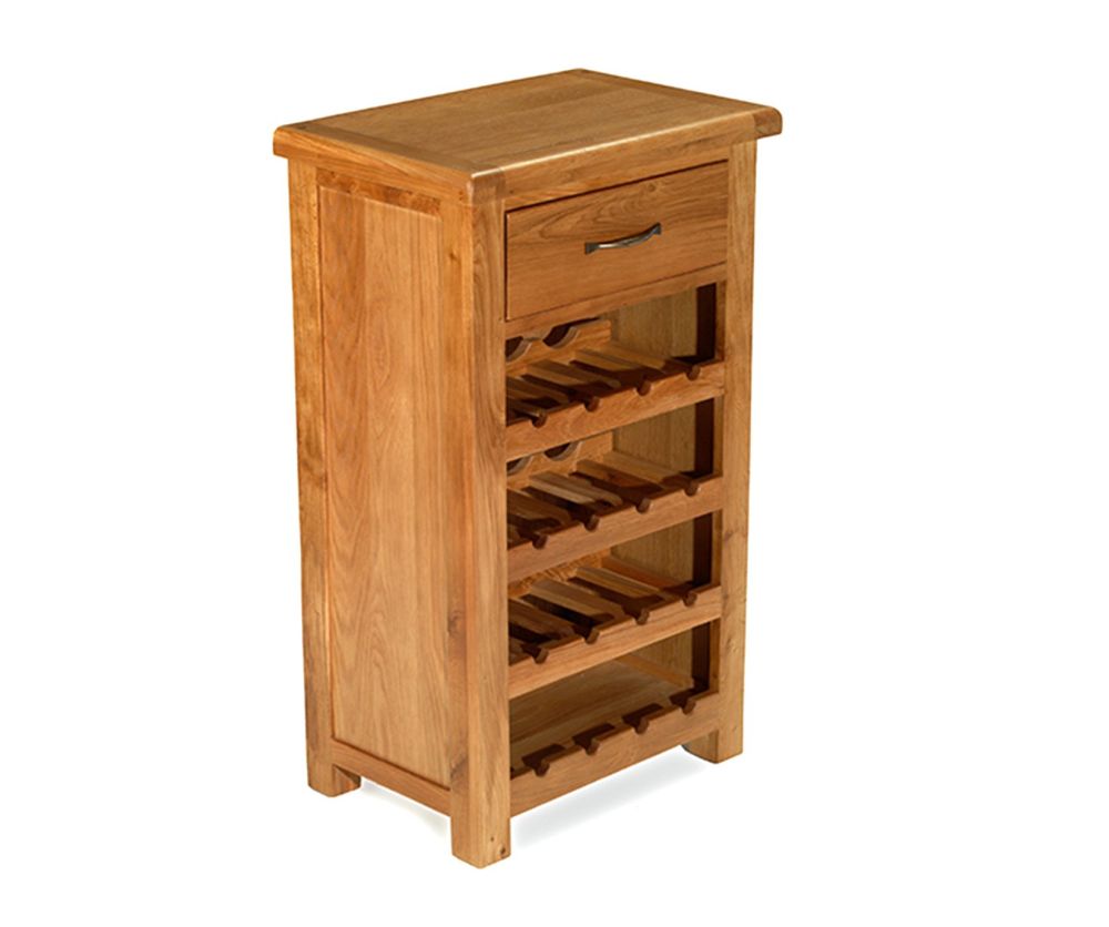 Heritance Earlwood Oak Small Wine Cabinet