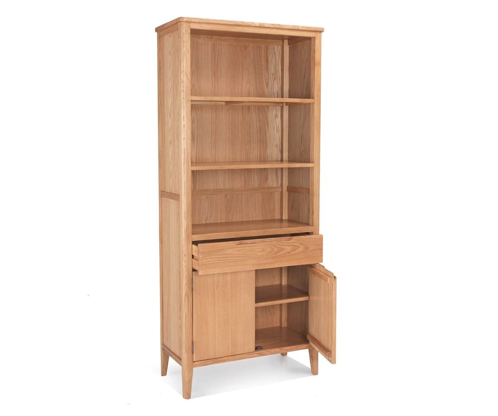 Heritance Ossby Oak Tall Bookcase