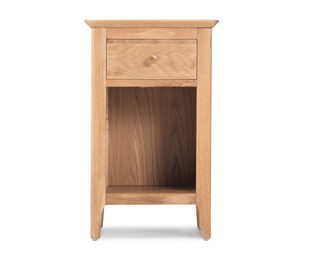 Heritance Wordley Oak 1 Drawer Bedside Cabinet