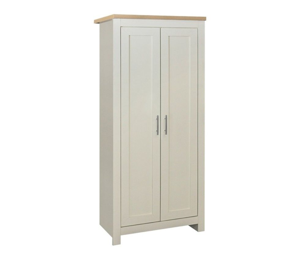 Birlea Furniture Highgate Cream and Oak 2 Door Wardrobe