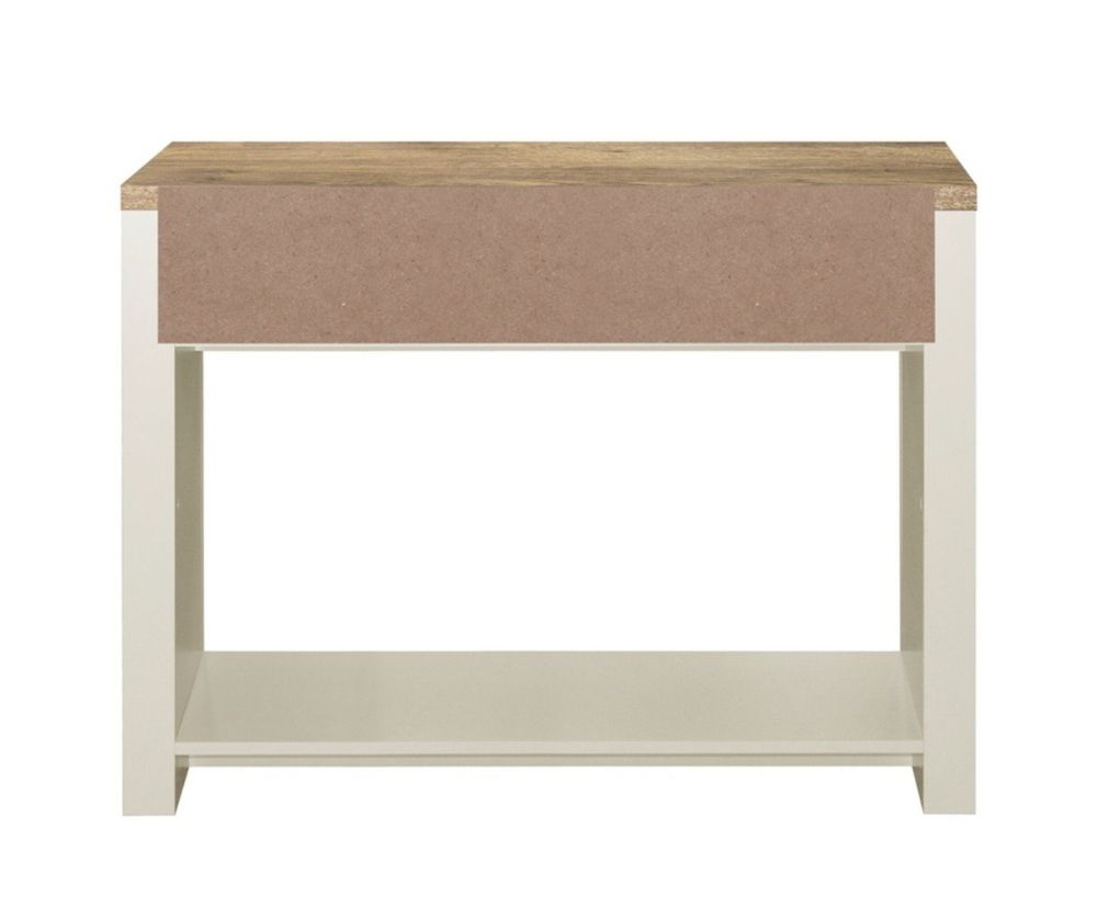 Birlea Furniture Highgate Cream and Oak 2 Drawer Console Table