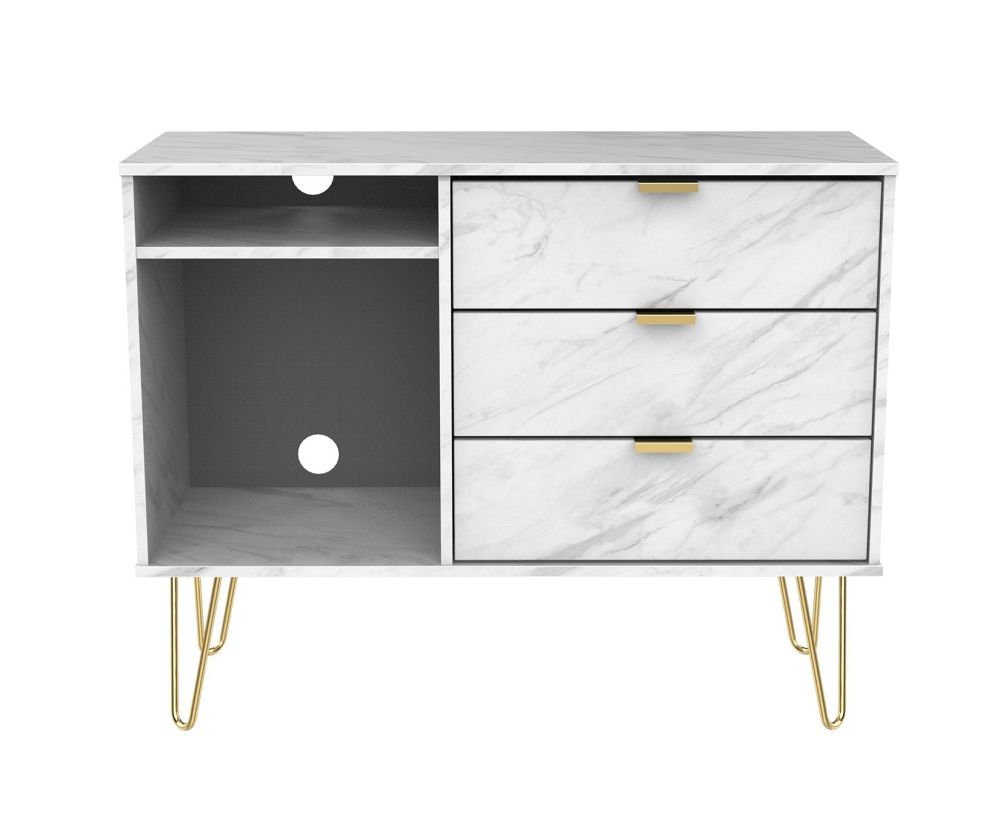 Welcome Furniture Hong Kong Marble 3 Drawer TV Unit