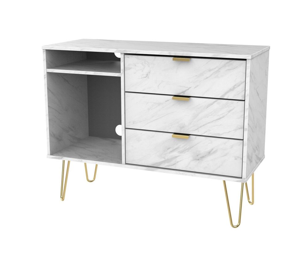 Welcome Furniture Hong Kong Marble 3 Drawer TV Unit