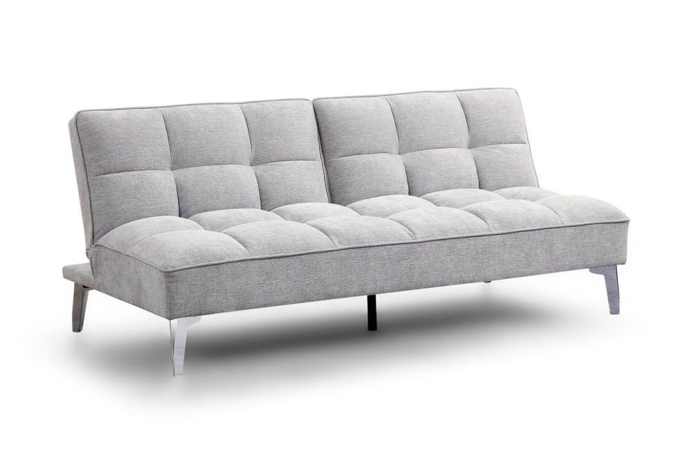 Venosa Light Grey Fabric 3 Seater Sofa Bed