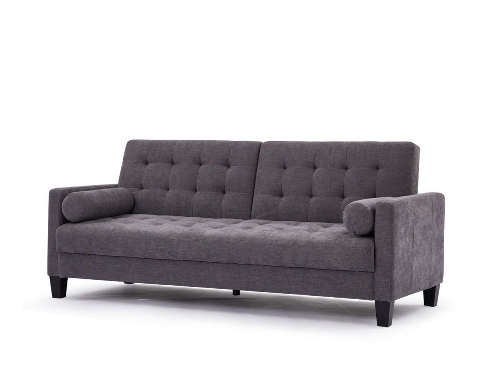 Barrett Dark Grey Fabric 3 Seater Sofa Bed