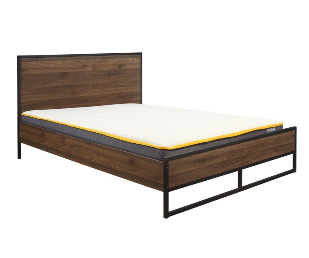 Birlea Furniture Houston Walnut Wooden Bed Frame