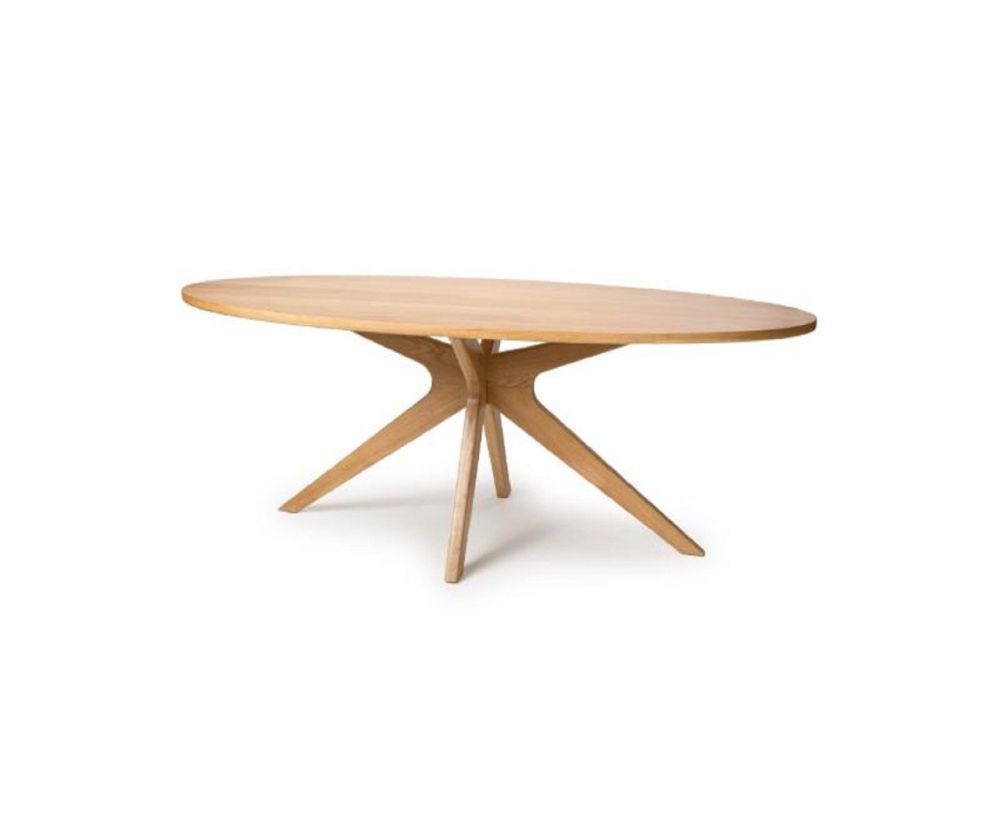 Furniture Link Hoxton Oak Oval Dining Table