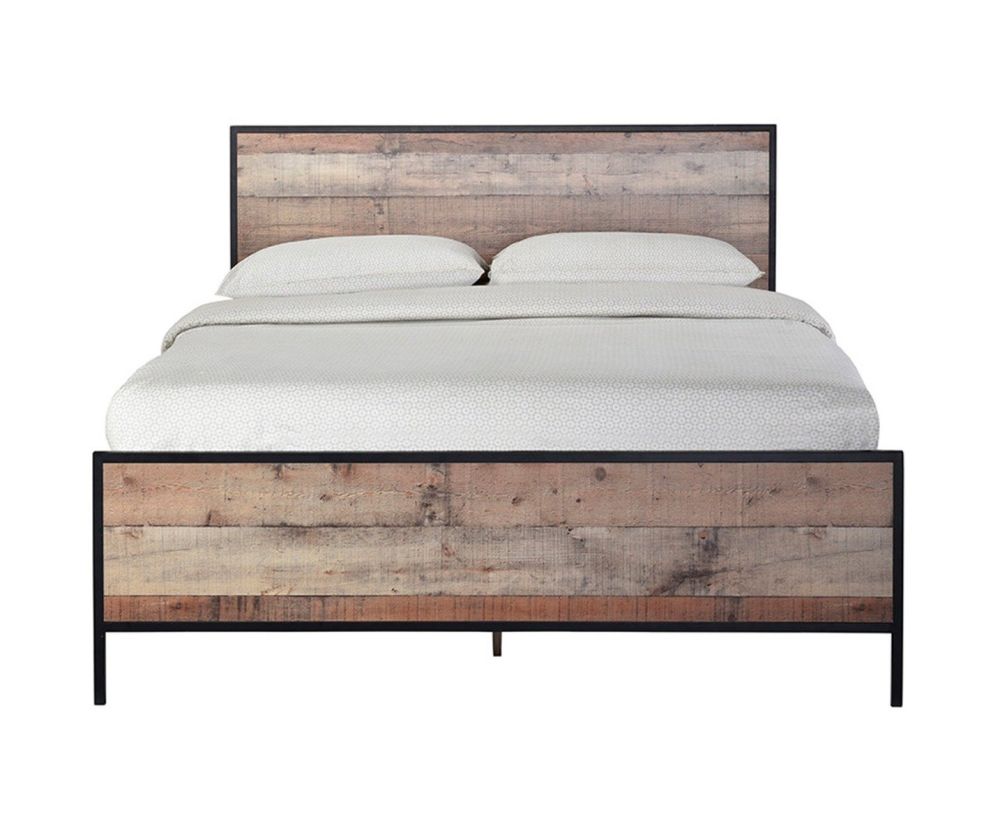 LPD Hoxton Distressed Oak Effect 4ft6 Double Bed Frame