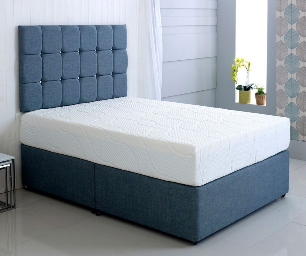 Kayflex Hybrid Cool Blue Memory Foam Divan Bed Set