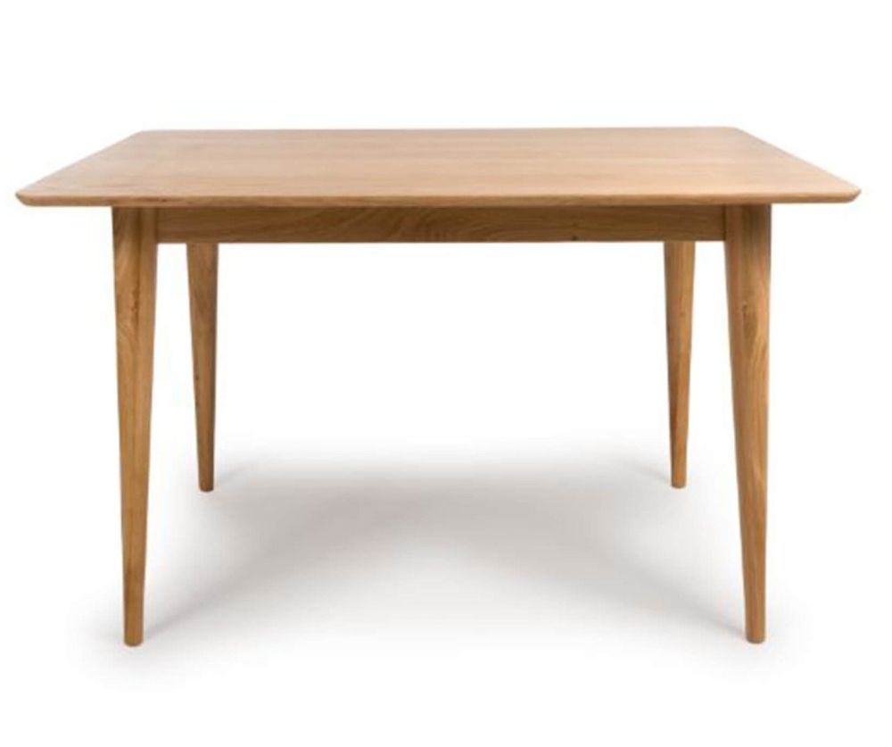Furniture Link Jenson Light Oak 120cm Rectangular Dining Table Only