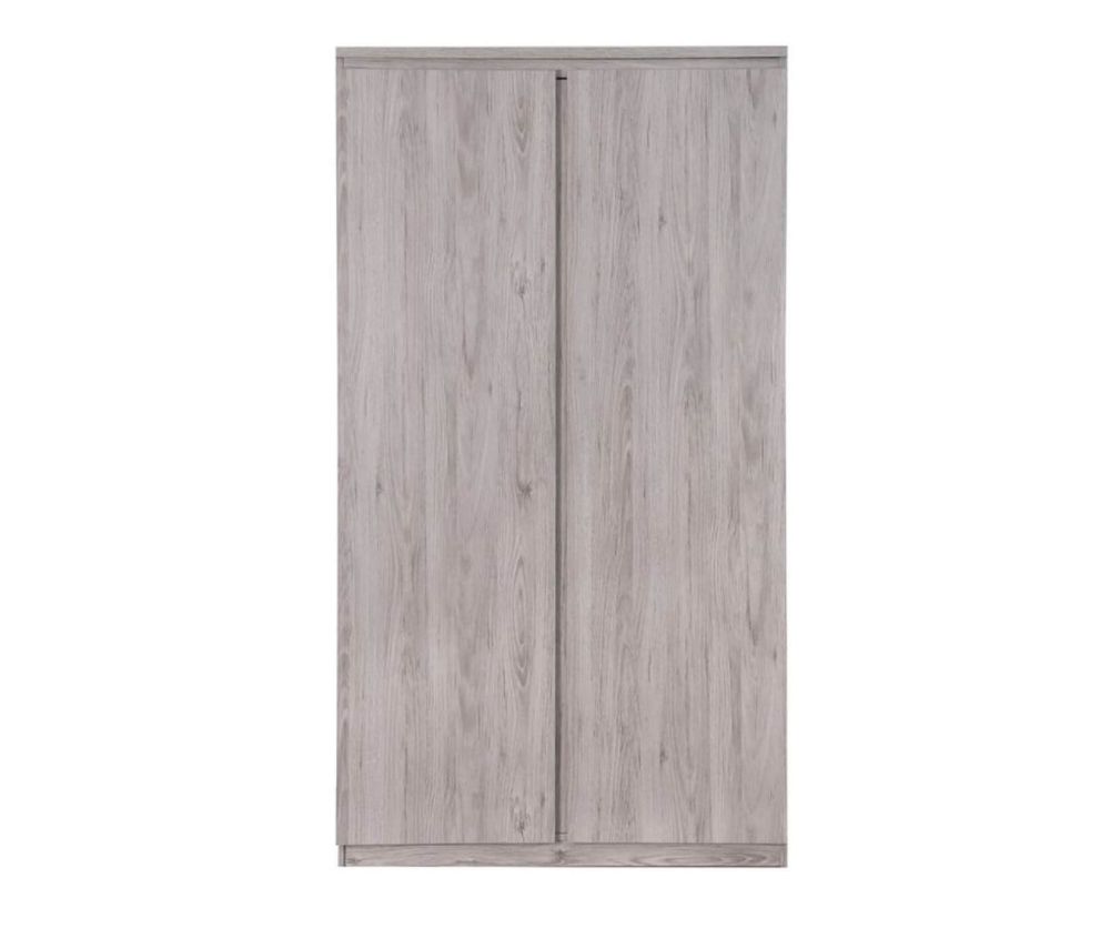 Julian Bowen Jupiter Grey Oak 2 Door Wardrobe