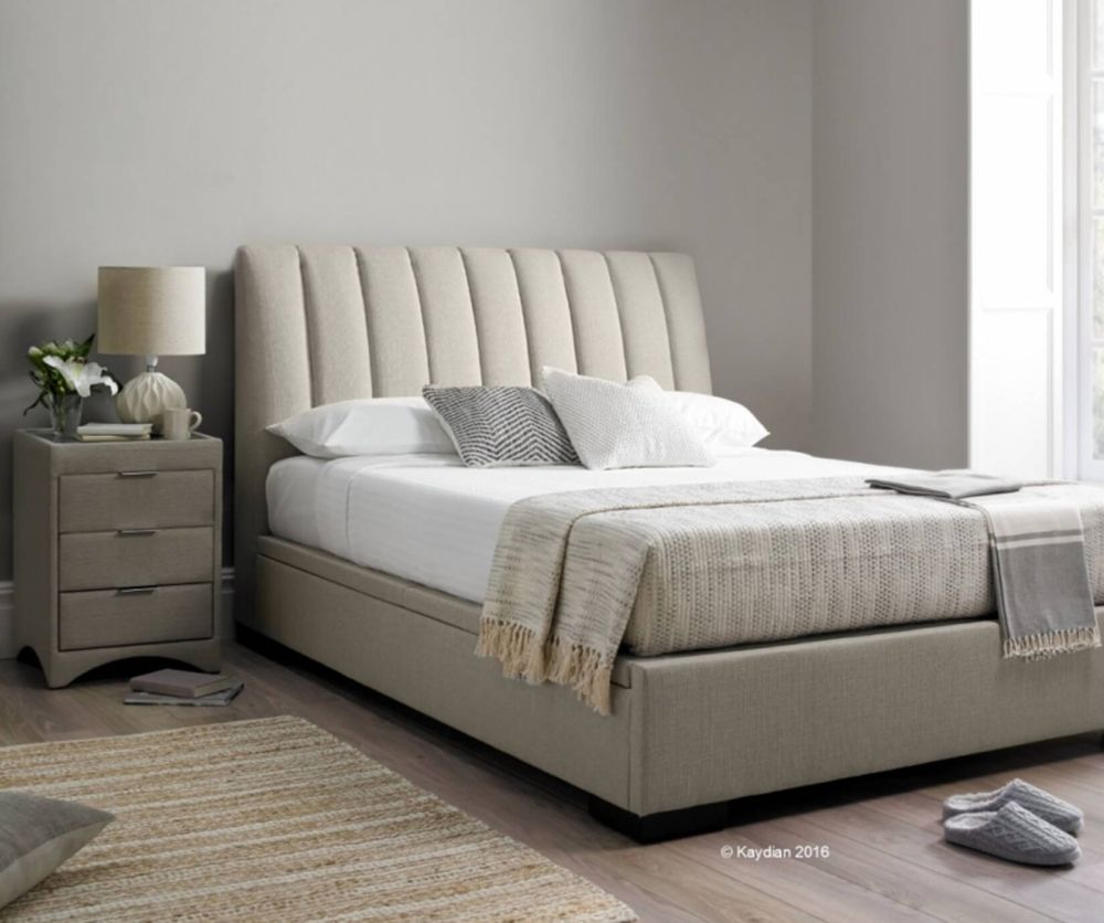 Kaydian Beds Lanchester Plume Fabric Ottoman Storage Bed