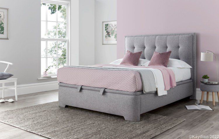Kaydian Beds Falstone Marbella Grey Ottoman Bed Frame