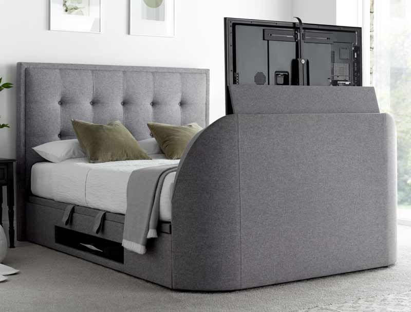 Kaydian Beds Falstone Marbella Grey TV Ottoman Bed Frame