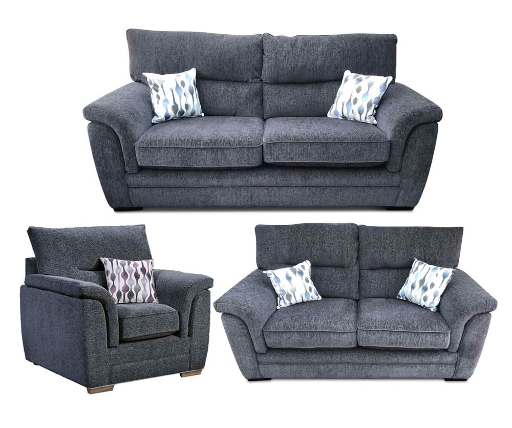 Lebus Keaton Fabric 3+2+1 Sofa Set