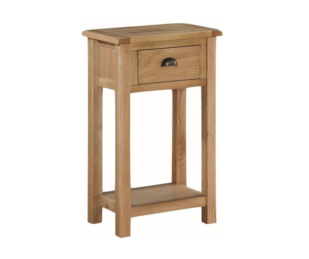 Annaghmore Kilmore Oak Medium Hall Table with 1 Drawer