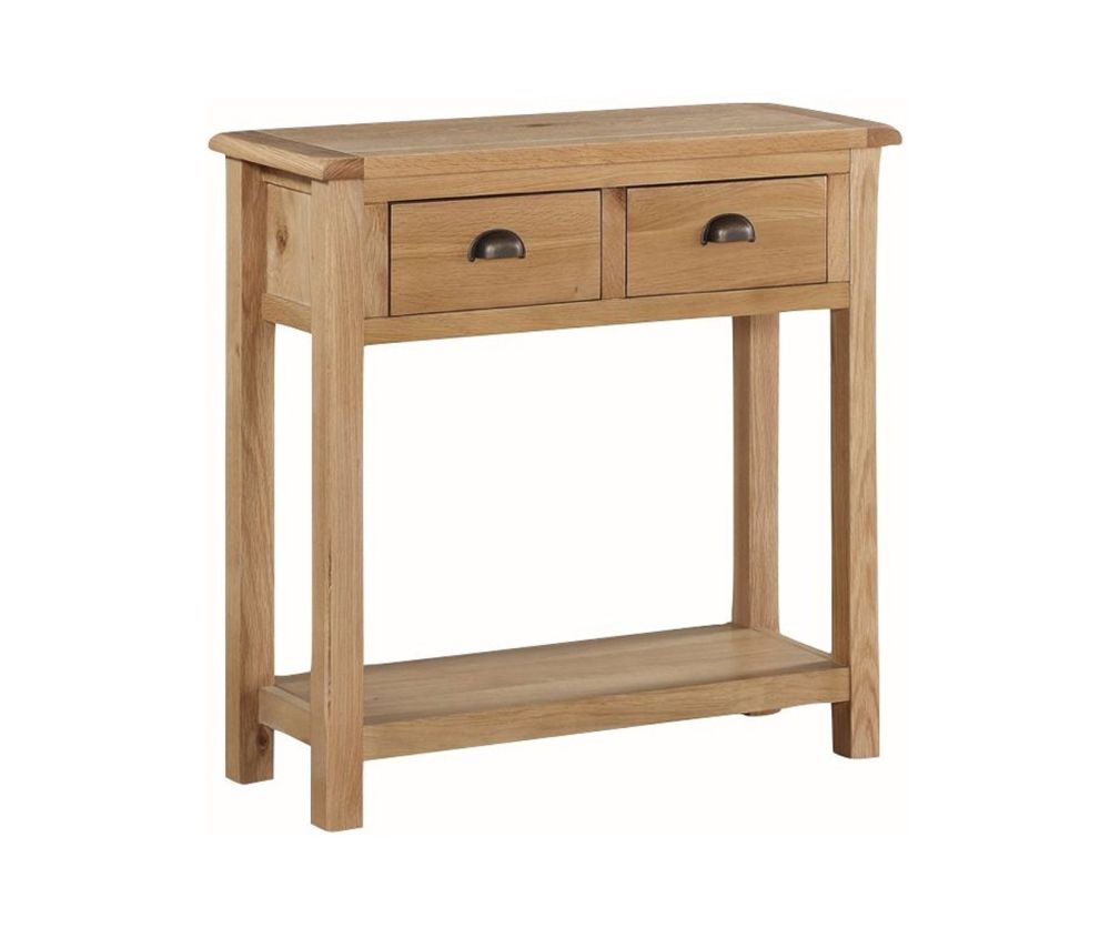 Annaghmore Kilmore Oak Large Hall Table with 2 Drawers
